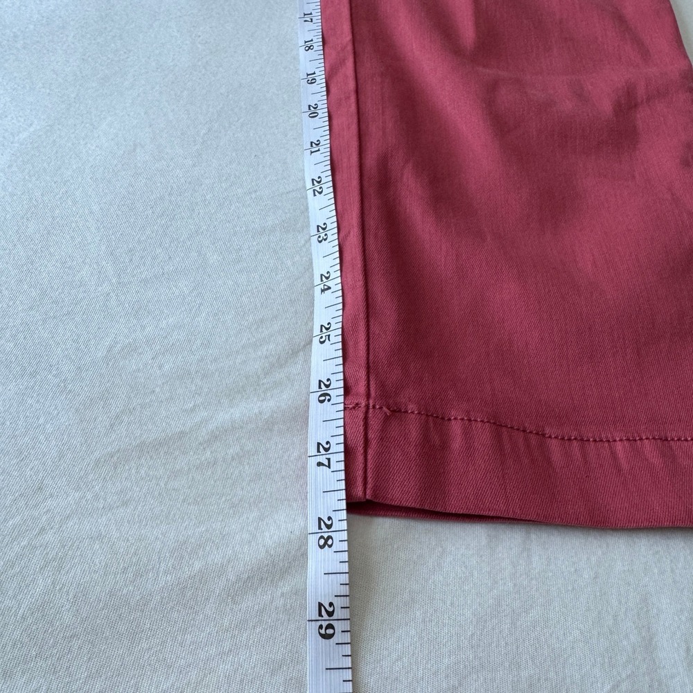 Studio Blue Shaya High Rise Patch Pocket Ankle Straight Pant 6 Dark Pink Career - Picture 6 of 8
